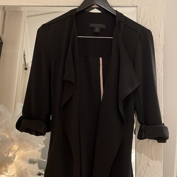 Beautiful womens waterfall trench coat with ties - Picture 2 of 4